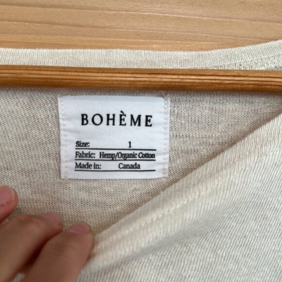 BOHEME GOODS - long sleeve tee - Natural - size 1 - Picture 3 of 4